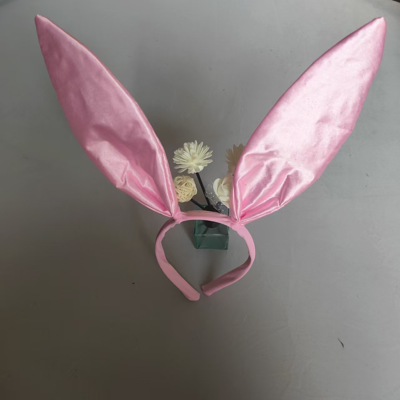 Halloween Amazon Satin Cloth Rabbit Ear Headband Wire Headband Rabbit Girl Bar Sexy Holiday Headband