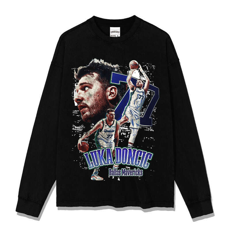 Dongqiqi Lukas T-shirt Design Star Vintage Printed Short Sleeve High Street Trendy Sign
