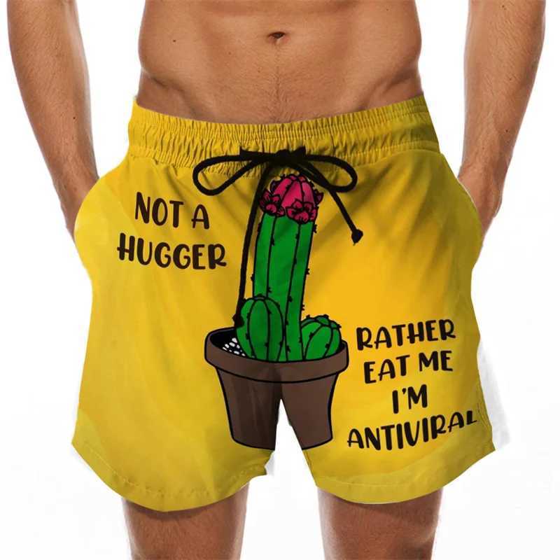 Im Funny Cock Banana Printed Swimwear Swim Shorts Trunks Beach Swimming Board Shorts Quick Drying Pant Mens Surffing Shorts W241226