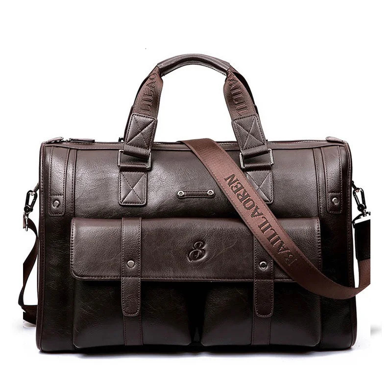 Men Briefcase Bag High Quality Business PU Leather Shoulder Messenger Bags Office Handbag Laptop bag 241225