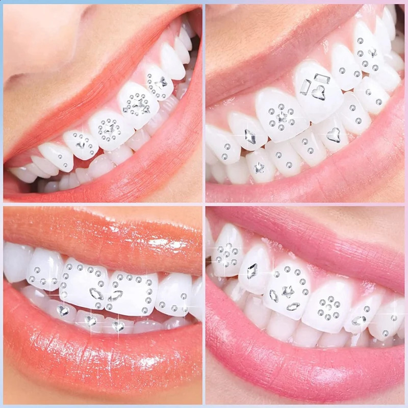 Tooth Gem Kit DIY Teeth Crystals Jewelry Kit Fashionable Teeth Gems Kit Artificial Crystal Tooth Ornaments 241226