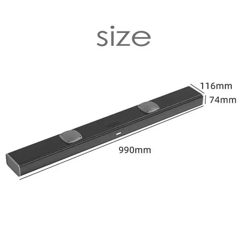 9D Stereo Sound Bar for TV 99cm Length Cinema Leval Subwoofer Speaker AUX U Disk He Wireless Au Wall Z241224