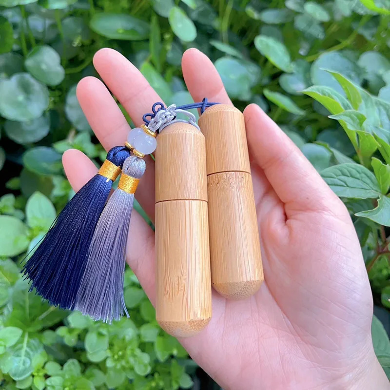10/30pcs 2ml 5ml Bamboo Bottle Empty Essential Oil Bottle Stainless Roll On Ball Perfume Aroma Bottle Oil Roller Bottle 241225