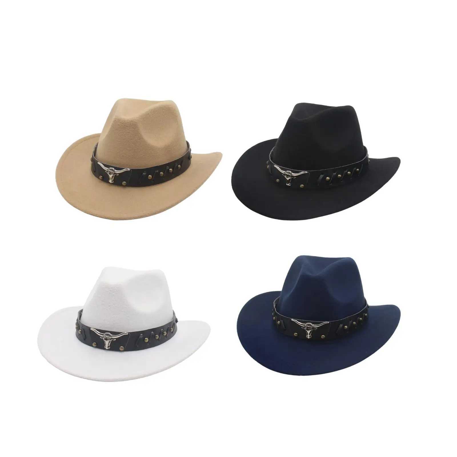 Western cowboy hat cosplay classic retro womens photo props cowboy hat Sunhat autumn party gifts holiday clothing hiking W241225