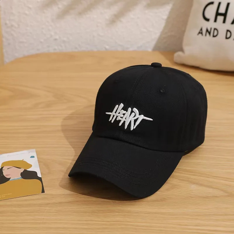 Lucky Embroidery Casual Baseball Cap Solid Color Simple Dad Hat Unisex Sun Hats For Women Men 241226