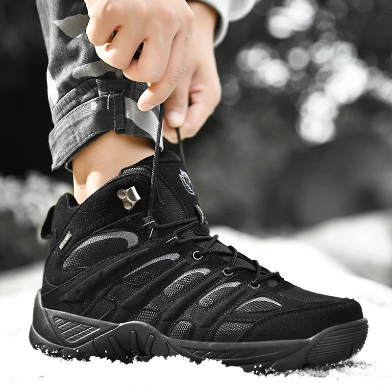 Mens Boots Fashion Outdoor Breathable Hiking Autumn Shoes Sneakers lightweight Nonslip Men Desert Ankle 241225