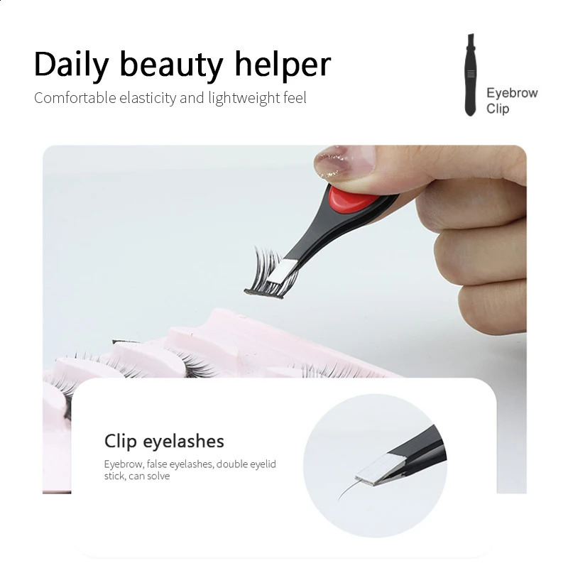 1~20PCS Professional Stainless Steel Eyebrow Tweezer Hair Beauty Fine Hairs Puller Slanted Eye Brow Clips Removal Makeup Tool 241223