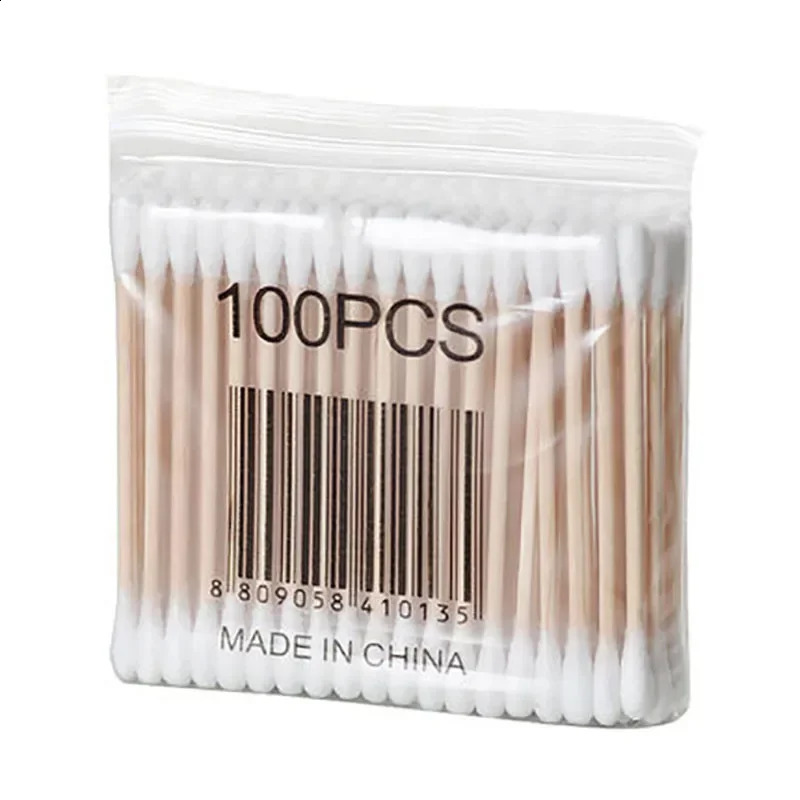 Heallor 500/1000PCS Disposable Make Up Cotton Swabs Double Head Micro Brushes Eyelash Extension Glues Removing Noses Ears Cleani 241226