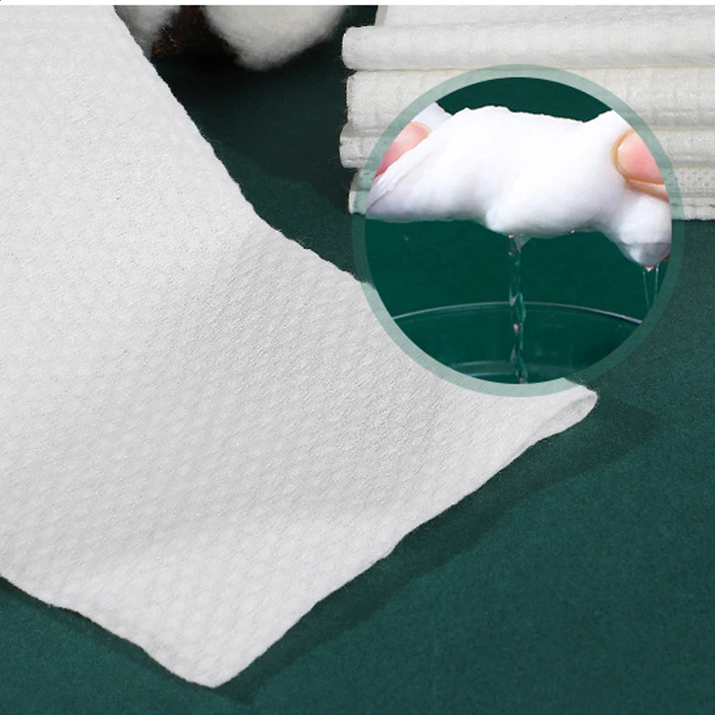 100pcs/1 Pack Disposable Face Washing Multifold Paper Towel Cotton Care Tissue 241226