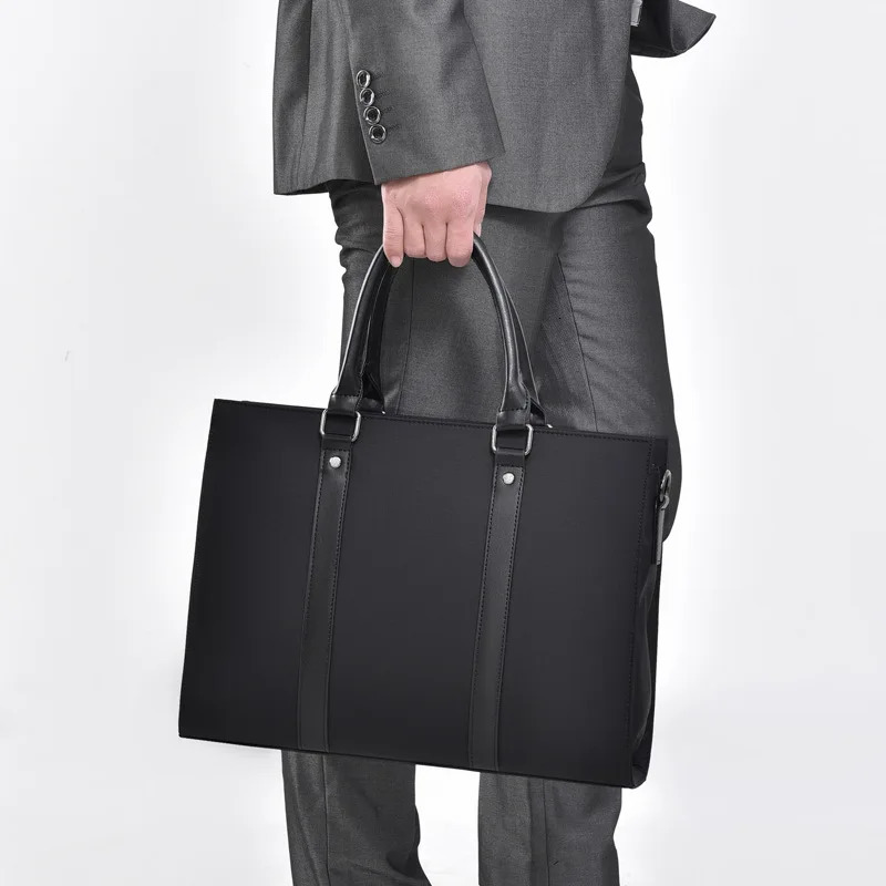 Oxford waterproof briefcase for mens business computer bag 241225