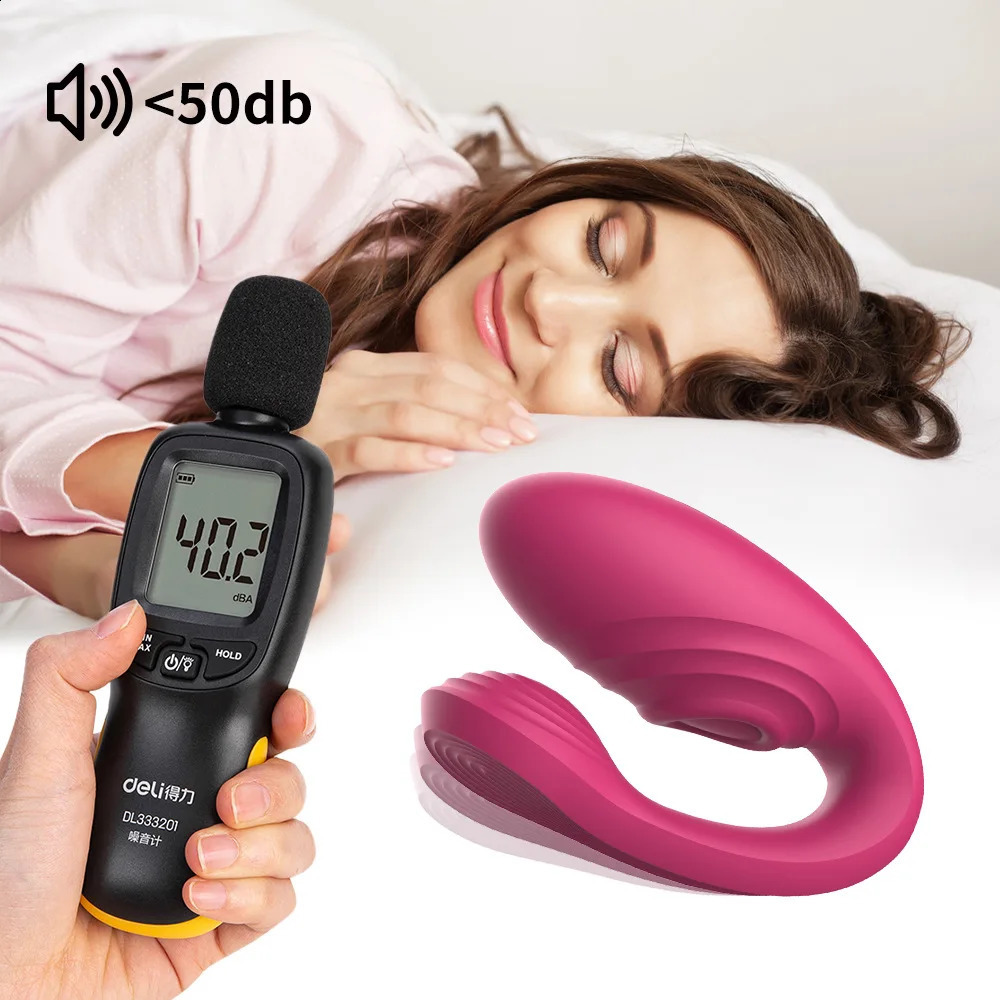U Shape Panties Vibrators for Women G Spot Clit Erotic Tapping Massager Double Vibrating Silicone Sex Toys Couples 241226