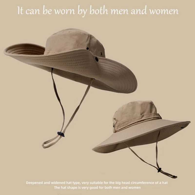 Western cowboy hat men mountain women sun protection mountain climbing fishermen fishing trip waterproof W241225