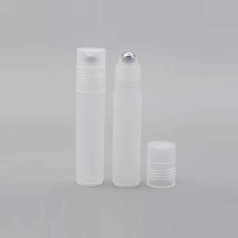 5pcs/lot Mini 5ml/10ml Empty Perfume Roll Roller Ball Bottle On Plastic Stainless Steel Liquids Oil Container Refillable Tools 241225