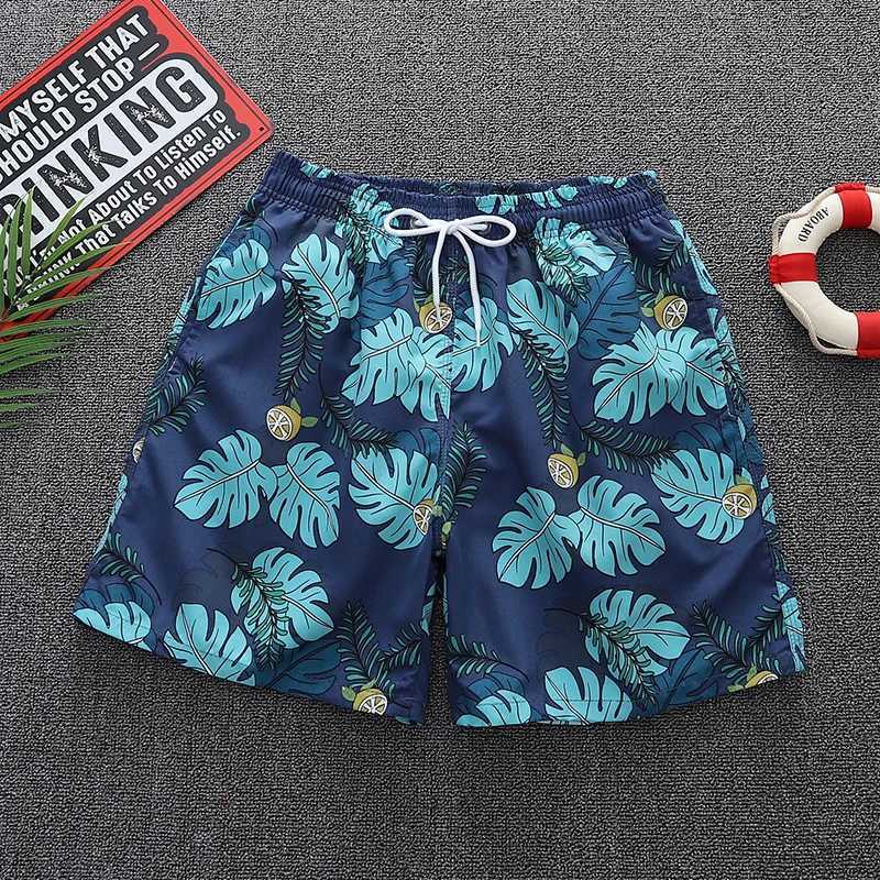 Fashionable mens beach shorts mens running shorts beach swimming shorts with breathable mesh lining W241226