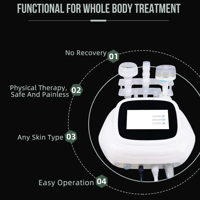 Commercial 4 MAX Body Sculpting Cavitation Weight Loss 3 Handles 40Khz Vacuum Cavitation Lipo Anti-cellulite Skin Tightening Wrinkle Therapy Machine