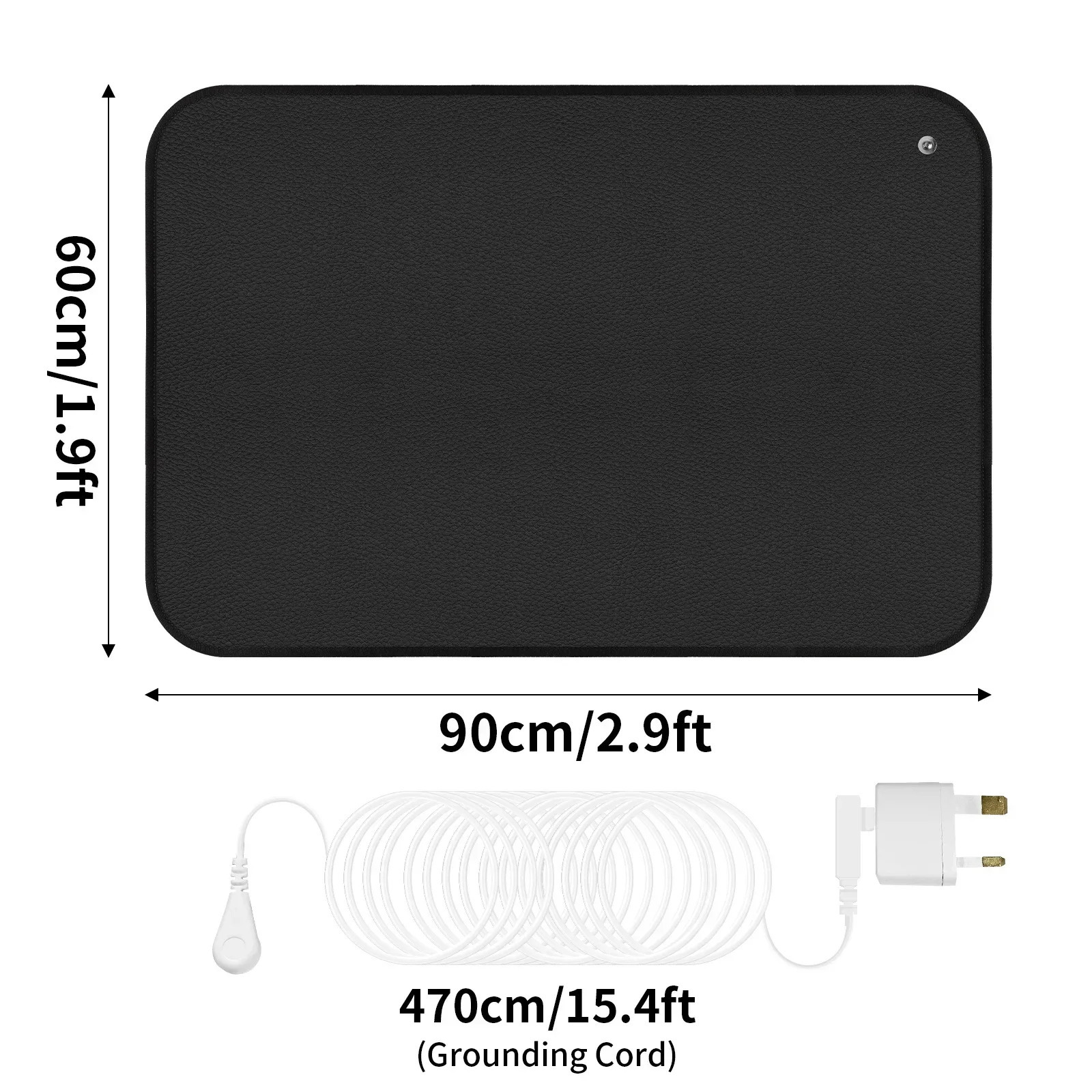 Grounding Mat for Sleep Energy Pain Relief Inflammation Balance Wellness Earth Connected Therapy for Grounding Conductive Rug 241225