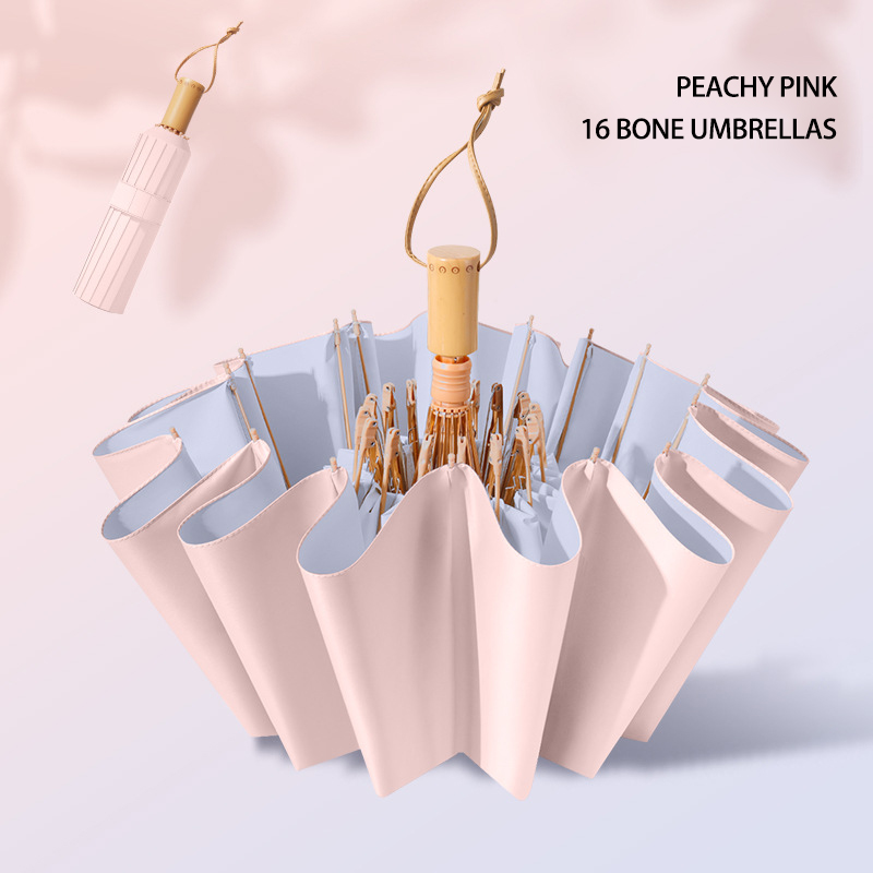 Luxury Anti-UV Sunshade Umbrella - Sturdy Frame, All-Weather Resistance, Compact Foldable Style