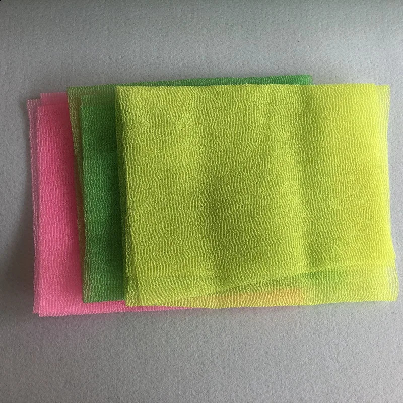 Japanese Skin Exfoliating Cloth Body Wash Towel Nylon Bath Towel Skin Polishing Towel Beauty Skin 10Pcs 241226