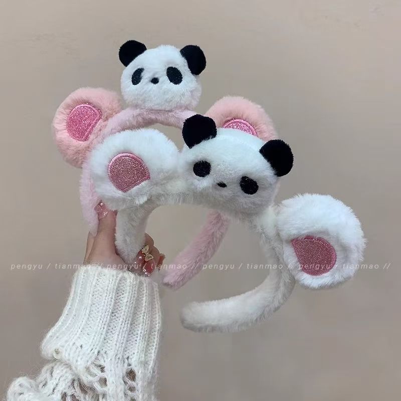 Cute Rabbit Hair Hoop Doll 3D Rabbit Ear Cat Claw Headband Children's Amusement Park Performance Hair Accessories