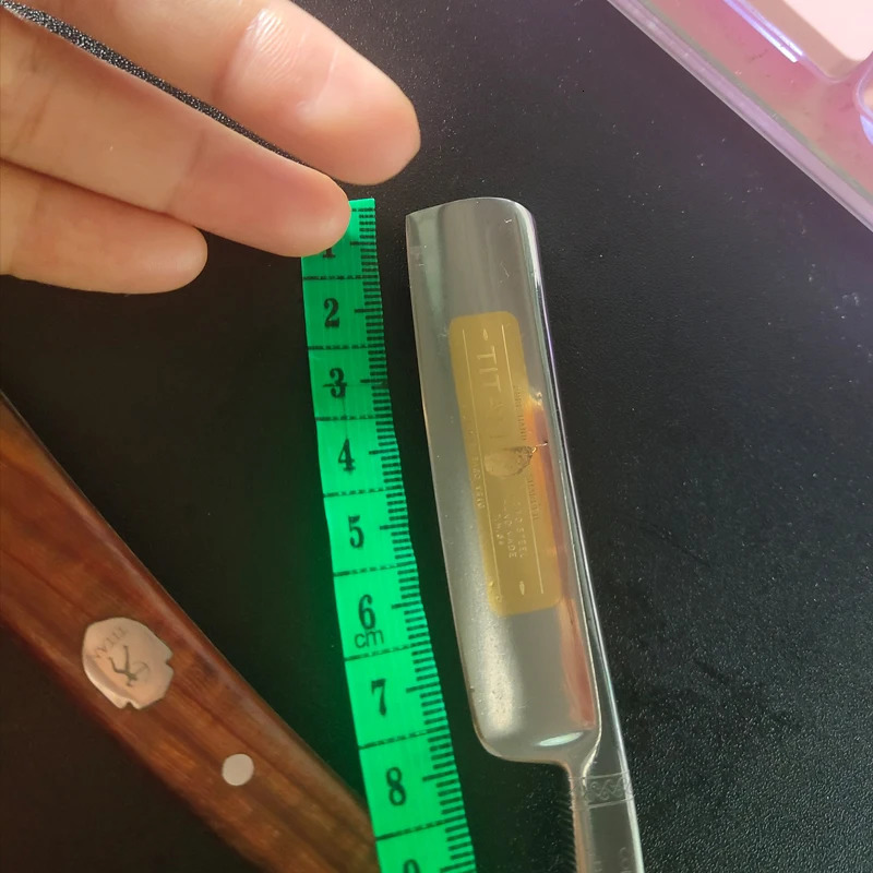 Titan straight razor wooden handle hand made stainless steel blade sharping shaving 241225