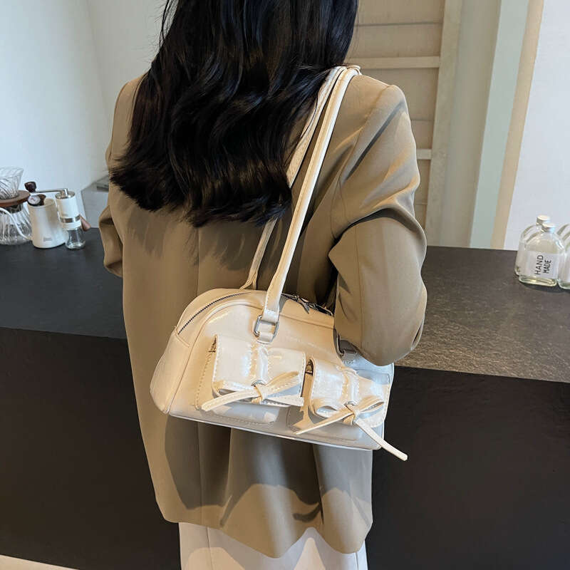 Small High-End Single Shoulder With High Aesthetic Value, Ballet Style Bow, Autumn New Women's Bag, Exquisite And Fashionable Crossbody Bag