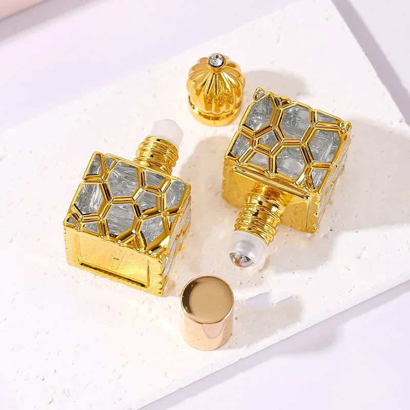 1Pcs 10ml Portable Glass Refillable Perfume Bottle Empty Perfume Cosmetics Container Atomizer Sprayer Travel Cosmetic Tool 241225