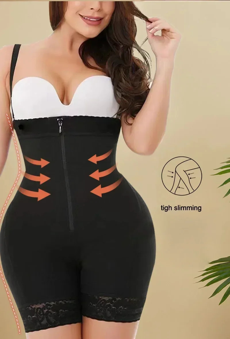 AfruliA Fajas Colombiana Girdle Full Body Shaper Lift Up Butt Lifter Bodysuits Tummy Control Panties Waist Trainer Thigh Slimmer 241225