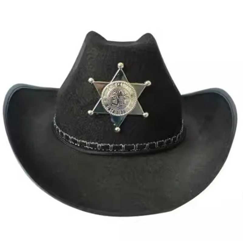 New Soft Candy Western Cowboy C Retro Big Edge Gentleman Cowboy Girl Jazz Hat Holiday Party Role Playing Sunset Travel Beach Hat W241225