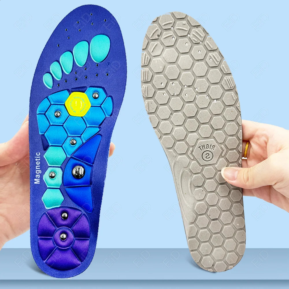 1 Pair Acupressure Insoles Foot Massage Magnetic Massage Comfort Insoles with Foot Therapy for Blood Circulation Pain Relief 241226