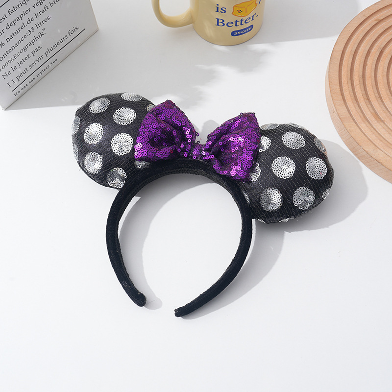Halloween headband pumpkin party witch hat decoration supplies classic spider web witch hat headband