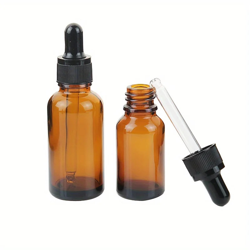 5/10/20pcs 4 accessories 30ml refillable glass dropper bottle 2 funnels 2 pipettes for essential oils and perfumes 241225