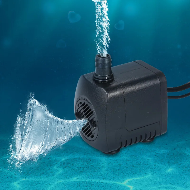 LED Light Submersible Pump 800L/H Ultra-Quiet Aquarium Pond Tank Pool Water Fountain Pump AU Plug 241225