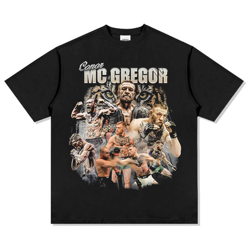 American Mouth Cannon Connor McGregor Printed Short Sleeve T-shirt Cotton Round Neck Hoodie