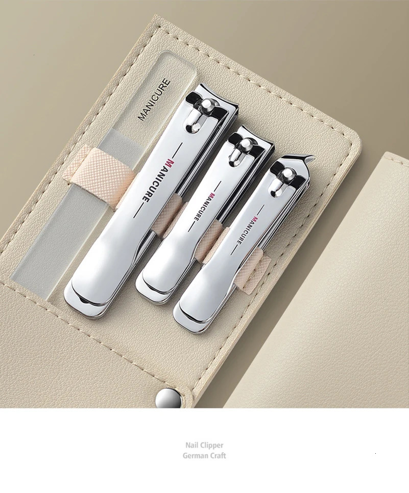 Manicure Set Professional Nail Clipper Kit Stainless Steel Manicure KitNail Care Tools With ious Travel Case 241225