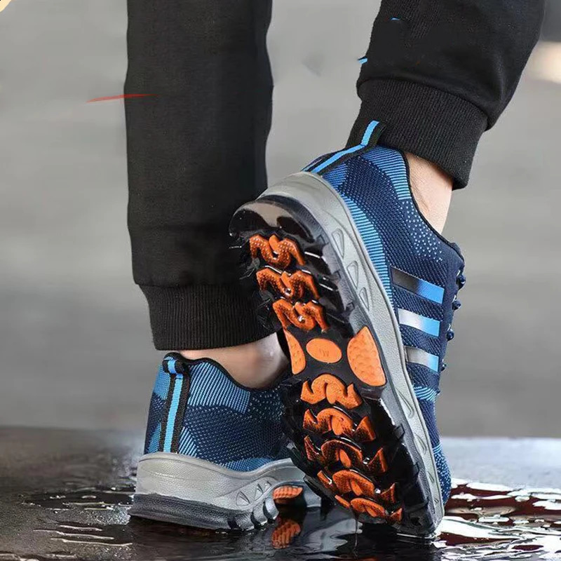 High Quality Unisex Men Steel Toe Cap Work Safety Shoes Puncture-Proof Boots Non Slip Sneakers Indestructible Shoes 3 Color 241226