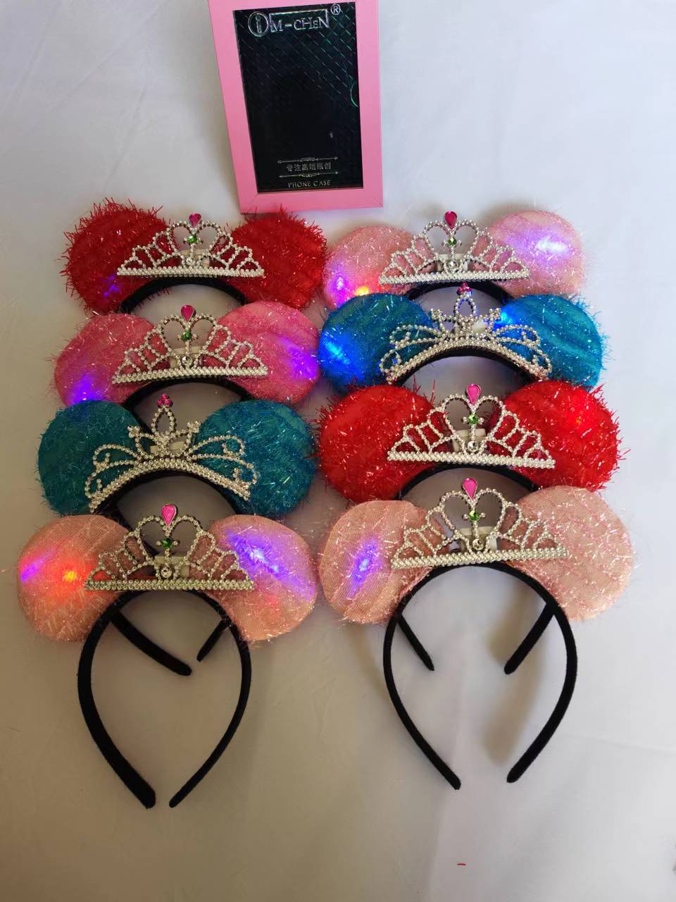 Crown glowing headband new version sweet and cute street vendor source wholesale internet famous headwear hot selling