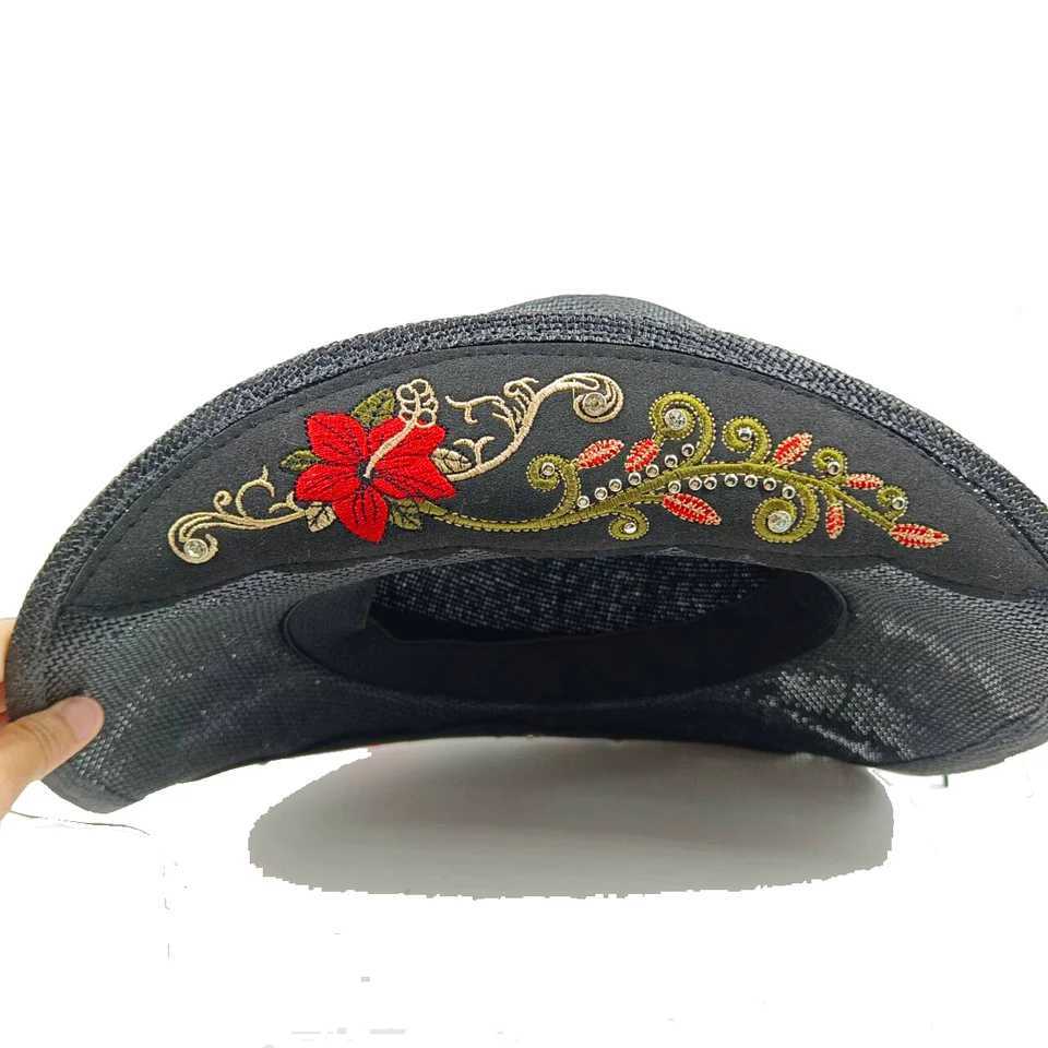 Cowboy Str Mens and Womens Summer Beach Sun Hat Retro Curly Cowboy Hat Womens Sombrero Vaquero W241225