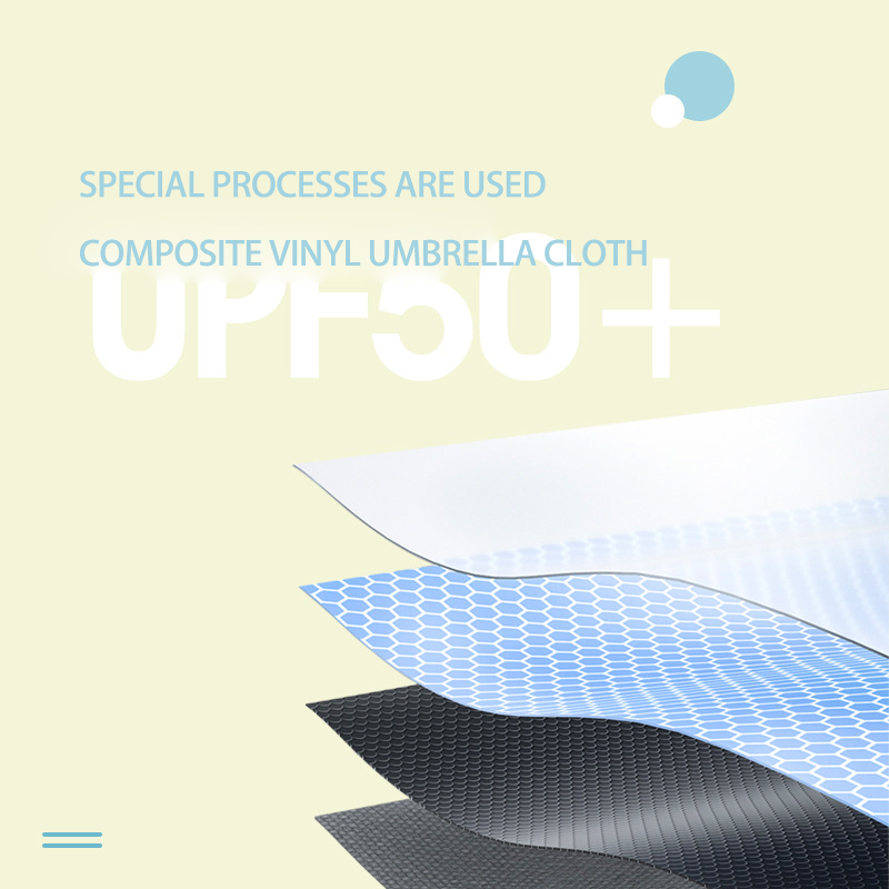 Black PVC Handheld Sunscreen Umbrella for Both Rains and Sunshine - Ideal for Men and Women's Outdoor Activities