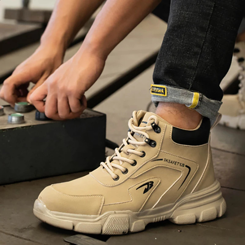 Men Work Boots Indestructible Safety Shoes WoMen Steel Toe Shoes Puncture-Proof Sneakers Male Footwear Shoes Non Slip Work Shoes 241226