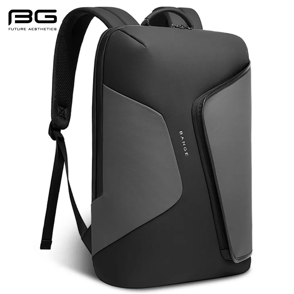 BANGE Business Backpack with External USB Port Anti Splashing Water Travel Backpack 241225