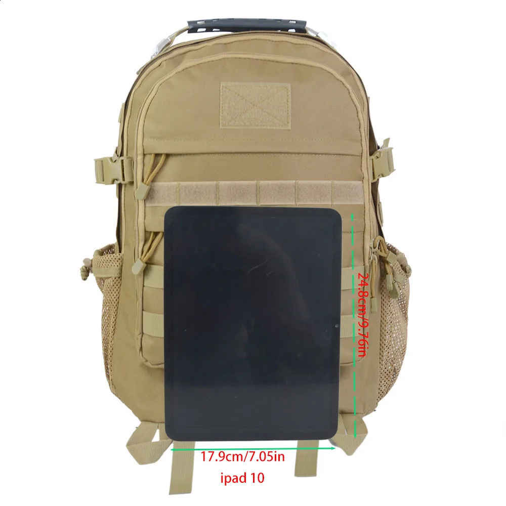 Large capacity outdoor shoulder men and women travel multi-functional camouflage tactical backpack scratch hiking bag 241226