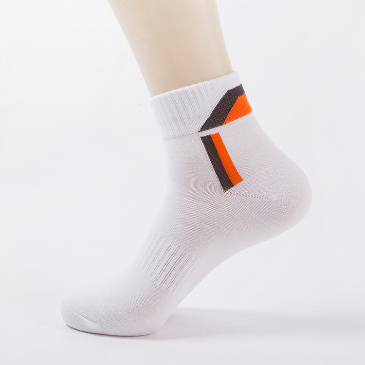 Ddmyoutdoor Socks, Men's Mid Length Seasonal Running Sports Socks, Sweat Absorbing And Odor Resistant Solid Color Cotton Socks For Teenagers