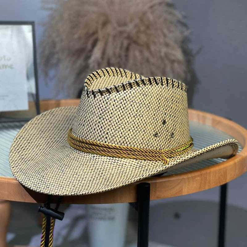 European retro cowboy hat farm sun protection hat big hat Brim sun protection effect is better W241225