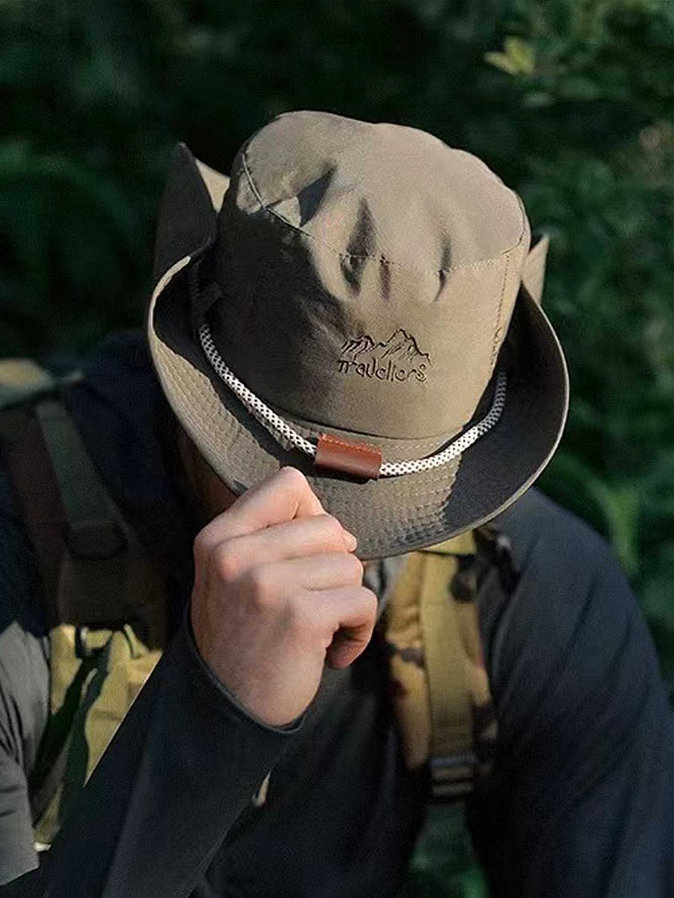 Outdoor hiking hat fisherman hat womens summer sunscreen hiking sunset big head bib hat quick dry western cowboy hat W241225