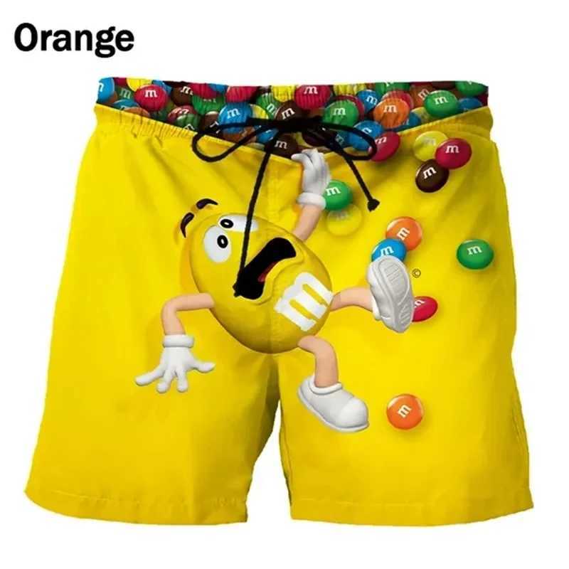 2024 Summer Fashion Mens Swimsuit Shorts Printed Beach Wear Mens Breathable Sports Shorts Drawstring Luggage Quick drying Shorts W241226
