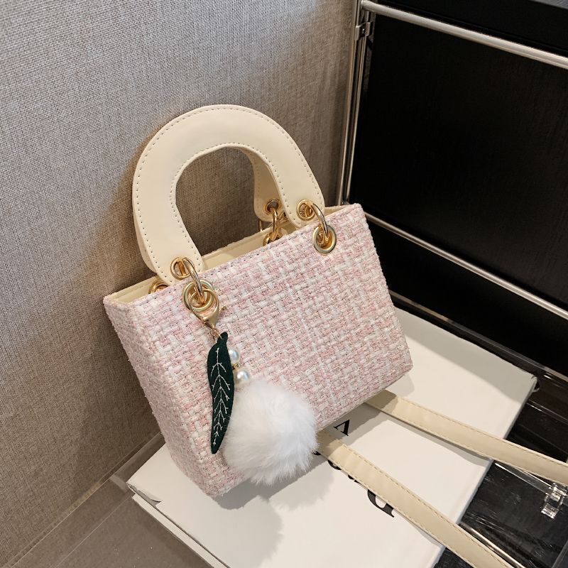 Fashion Small Women's Handbag 2025 New Trend Shoulder Bag Designer Fashion Wool Crossbody Bag Handbag Replacement Wallet