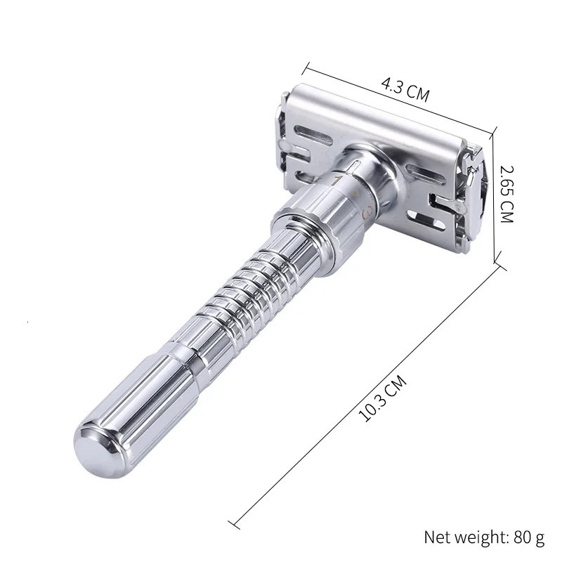 Adjustable Safety Razor Mens Folding Shaving Double Edge Classic Safety Razor Stainless Steel Shaving Blades Barber Shaving Tool 241225