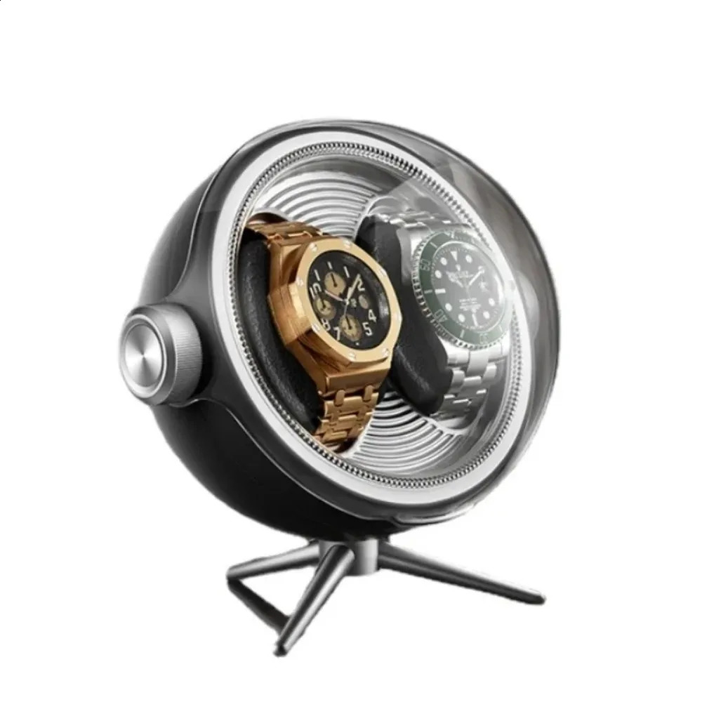 Automatic Watch Winder with Zero Magnetism Household Silent Led Watches Winding Device Bedside Mechanical Storage Box 241226