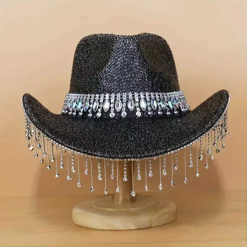 New Western Mens Cowboy Hat Mens Womens Cowboy Hat Mens Cowboy Girl Wide Collar Jazz Retro Wide Collar Hat Mens or Womens W241225