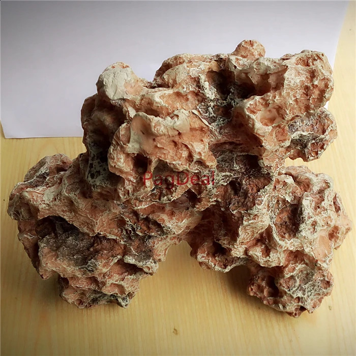 L24cm*W12*H24cm Aquarium Fish Tank Decoration Resin Rockery Landscape Rock Holes Hiding Cave Tree Aquatic Ornament Large 241225